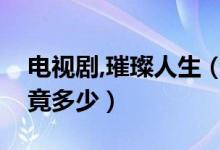 电视剧,璀璨人生（电视剧电视剧璀璨人生究竟多少）