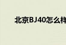  北京BJ40怎么样 北京BJ40综合评测 