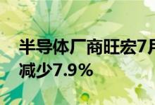半导体厂商旺宏7月营收36.04亿新台币环比减少7.9%