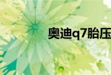  奥迪q7胎压复位方法有哪些 