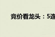 竞价看龙头：5连板绿康生化一字跌停