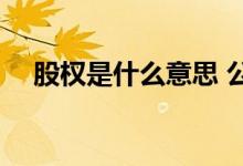 股权是什么意思 公司利润股是什么意思 