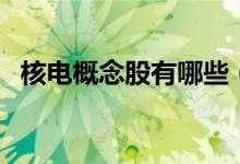 核电概念股有哪些（核电概念龙头股一览）