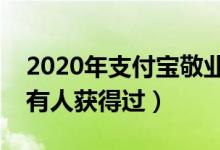 2020年支付宝敬业福怎么获得（这些方法都有人获得过）