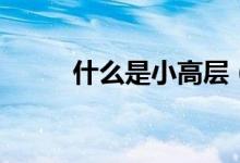 什么是小高层（买小高层的好处）