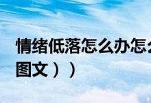 情绪低落怎么办怎么解决（情绪低落怎么办（图文））