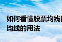 如何看懂股票均线图的方法 股票K线图中4根均线的用法