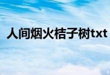 人间烟火桔子树txt（《人间烟火》桔子树）