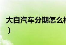 大白汽车分期怎么样（大白汽车分期利息高吗）