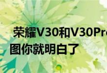  荣耀V30和V30Pro你该选哪个？看完这两张图你就明白了 