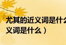 尤其的近义词是什么标准答案（“尤其”的近义词是什么）