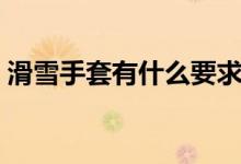 滑雪手套有什么要求（滑雪手套有什么要求）