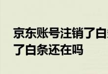 京东账号注销了白条还存在吗 京东账号注销了白条还在吗