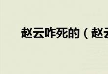 赵云咋死的（赵云怎么死的（图文））