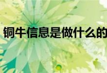 铜牛信息是做什么的（铜牛信息有什么概念）