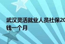 武汉灵活就业人员社保2022年缴费标准 武汉个人社保多少钱一个月 