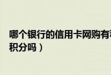 哪个银行的信用卡网购有积分（渣打银行信用卡网上购物有积分吗）