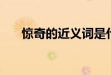 惊奇的近义词是什么（惊奇的近义词）