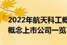 2022年航天科工概念股票有哪些（航天科工概念上市公司一览）