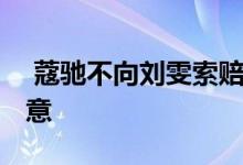  蔻驰不向刘雯索赔 对刘雯造成的影响深表歉意 