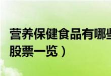 营养保健食品有哪些股票（营养保健食品概念股票一览）