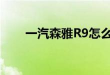  一汽森雅R9怎么样 森雅R9综合评测 