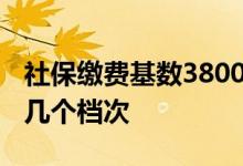 社保缴费基数3800是什么档次的 社保缴费分几个档次 