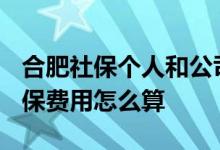 合肥社保个人和公司各交多少 2022年合肥社保费用怎么算 
