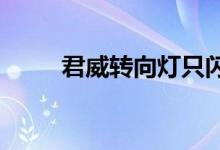  君威转向灯只闪不响的原因是什么 