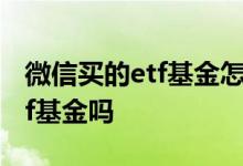 微信买的etf基金怎么转场内 微信里可以买etf基金吗