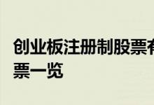 创业板注册制股票有哪些创业板注册制概念股票一览