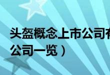头盔概念上市公司有哪些（头盔概念受益上市公司一览）