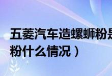 五菱汽车造螺蛳粉是真的吗（五菱汽车造螺蛳粉什么情况）