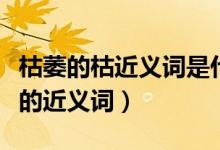 枯萎的枯近义词是什么（枯萎的近义词和规律的近义词）