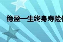 稳盈一生终身寿险值得买吗 产品特点剖析