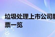 垃圾处理上市公司股票有哪些垃圾处理概念股票一览