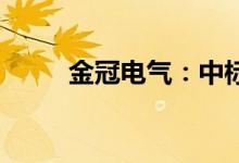 金冠电气：中标南方电网相关项目
