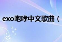 exo咆哮中文歌曲（EXO咆哮中文歌词分配）