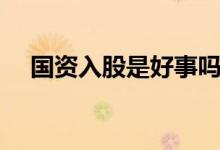 国资入股是好事吗 国资入股是什么意思 