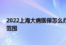 2022上海大病医保怎么办理流程 上海医保办理条件和报销范围 