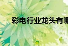 彩电行业龙头有哪些彩电行业股票一览