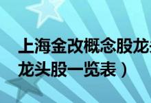 上海金改概念股龙头有哪些（2020上海金改龙头股一览表）