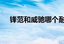 锋范和威驰哪个耐用 威驰和锋范哪个好 
