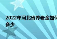2022年河北省养老金如何计算 企业退休平均养老金水平是多少 