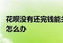 花呗没有还完钱能关闭吗? 花呗要关闭没钱还怎么办