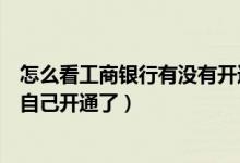 怎么看工商银行有没有开通网上银行（工行网上银行怎么看自己开通了）