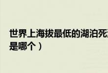 世界上海拔最低的湖泊死海地中海（世界上海拔最低的湖泊是哪个）