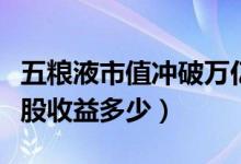 五粮液市值冲破万亿（五粮液市值冲破万亿每股收益多少）