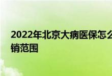 2022年北京大病医保怎么办理流程 北京医保办理条件和报销范围 