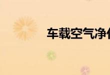 车载空气净化器的使用方法 